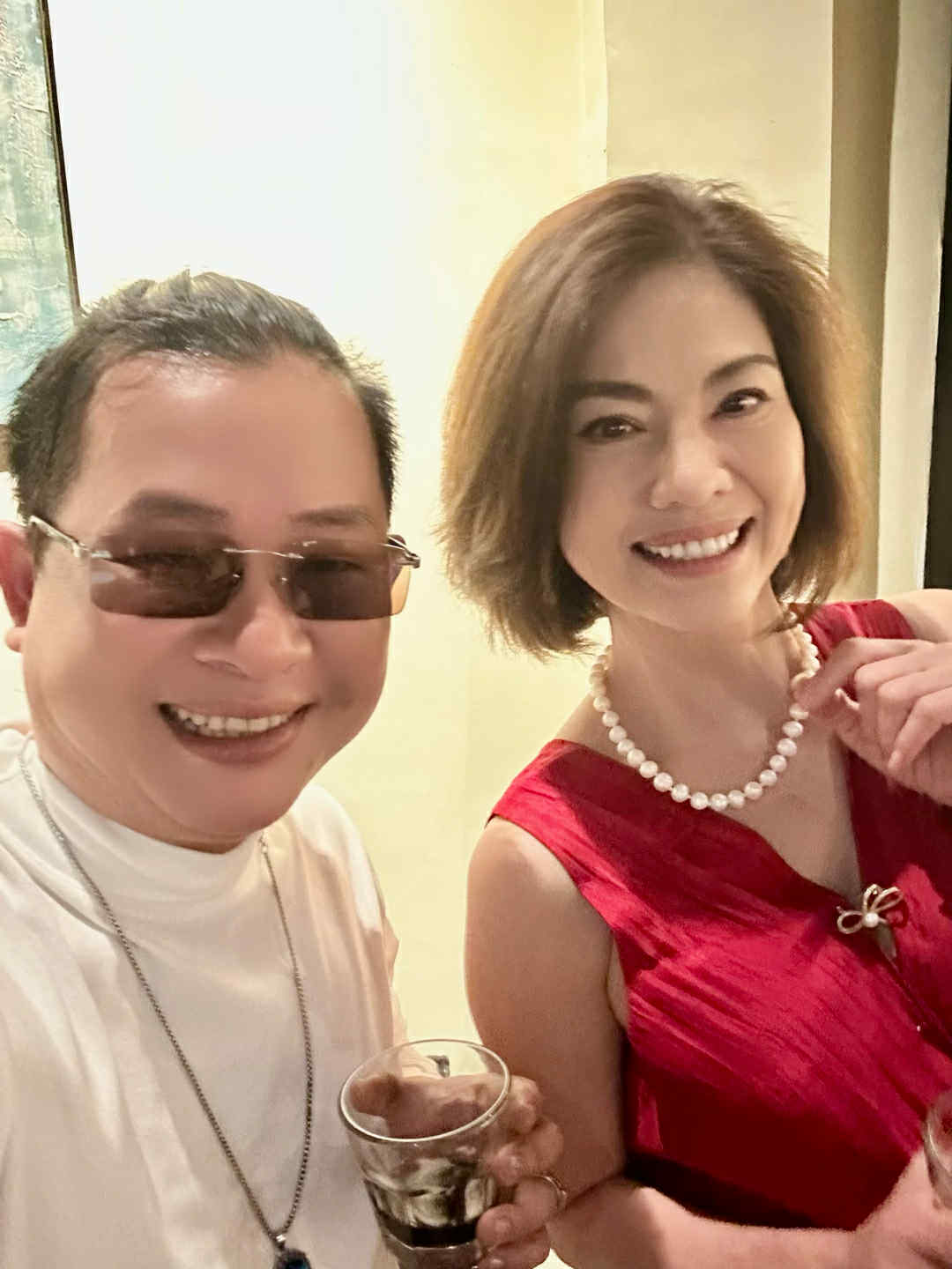 Hoàng Như Định cùng ca sĩ Hồ Lệ Thu